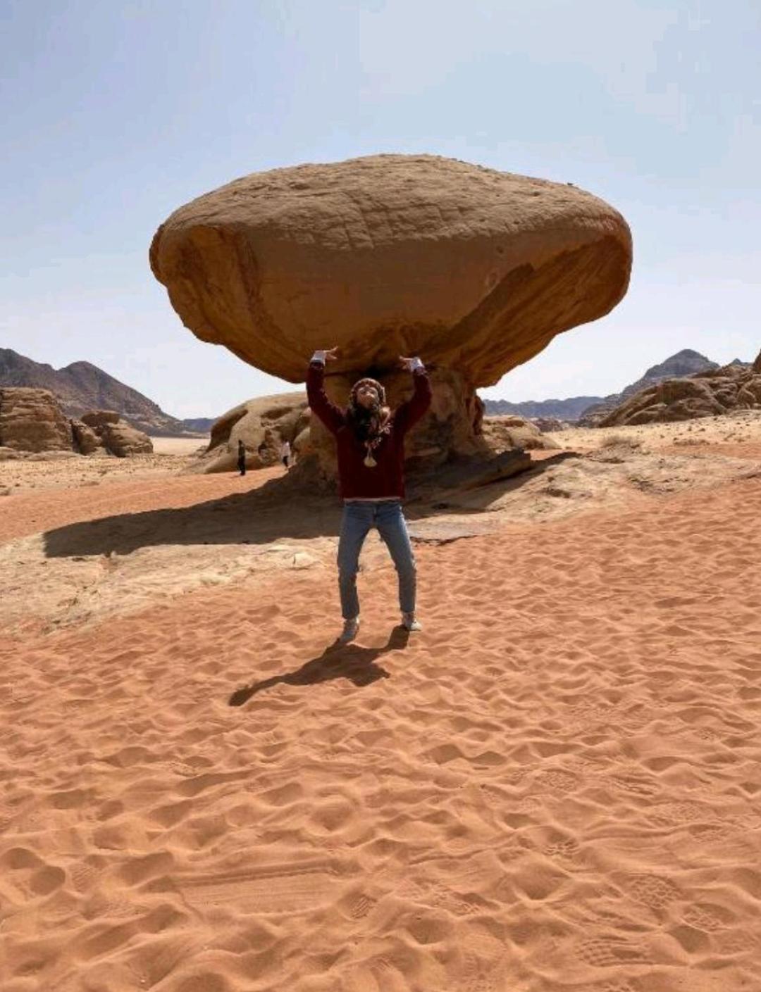 Titanic Camp Bed & Breakfast Wadi Rum Bagian luar foto